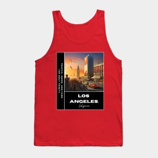 Los Angeles - California - for Hollywood, Beach, Food, Art Museum, Nightlife, Entertainment, Landmark, Shopping, Park, Adventure, Exploration, Relaxation, Wanderlust lovers. Funny Humorous Ironic Sarcastic Quote about LA Tank Top